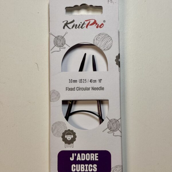 Knit Pro Cubics - fast rundpind - str. 4,5 mm 40 cm