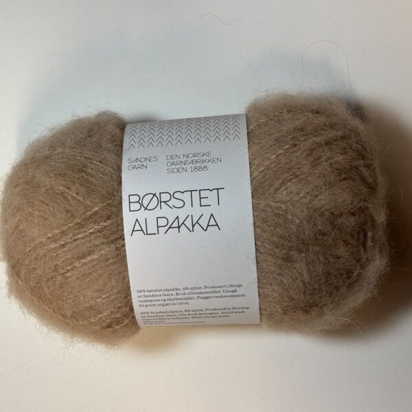 Børstet Alpakka - Café Latte 3040