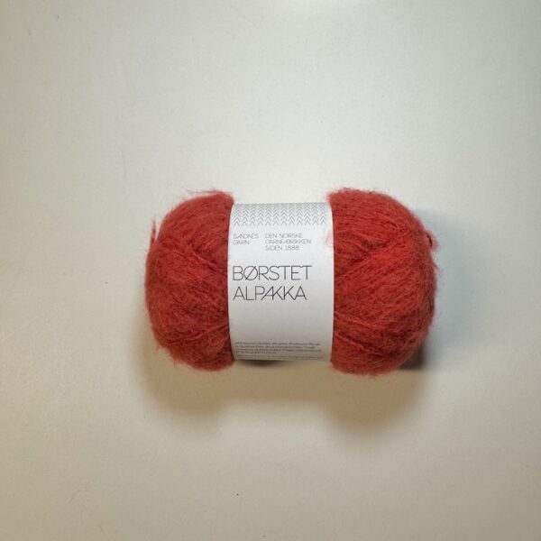 Børstet Alpakka - Equestrian Red 4227