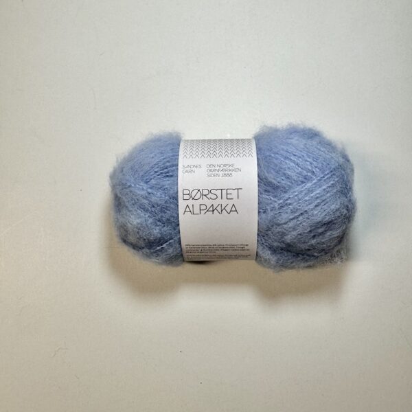 Børstet Alpakka - Summerday Blue 6003