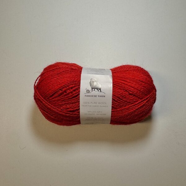 Faroese Yarn Nm 6 0/2  - Red